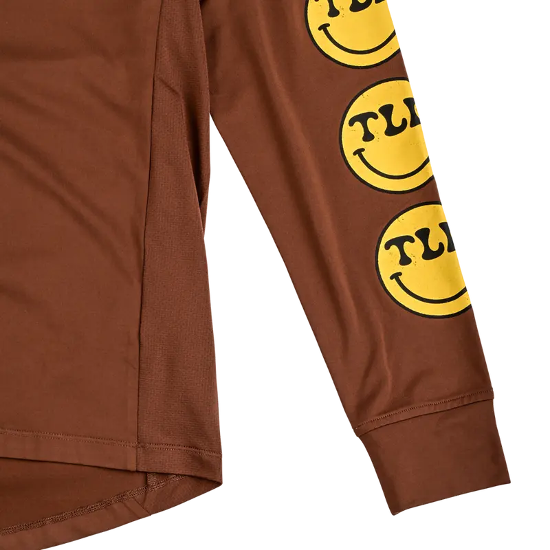 Troy Lee Designs Ruckus Long Sleeve Ride Tee - Wheelies - Chocolate 5