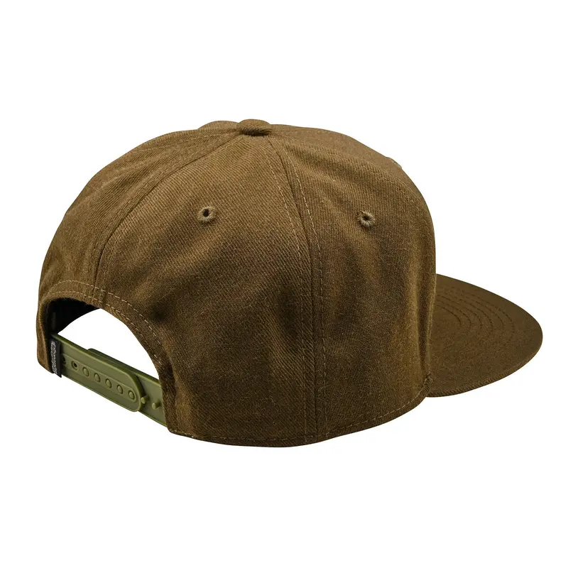 Troy Lee Designs Scholar Flat Bill Snapback Hat - Olive 2