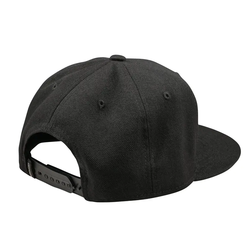 Troy Lee Designs Signature Flat Bill Snapback Hat - Black 2