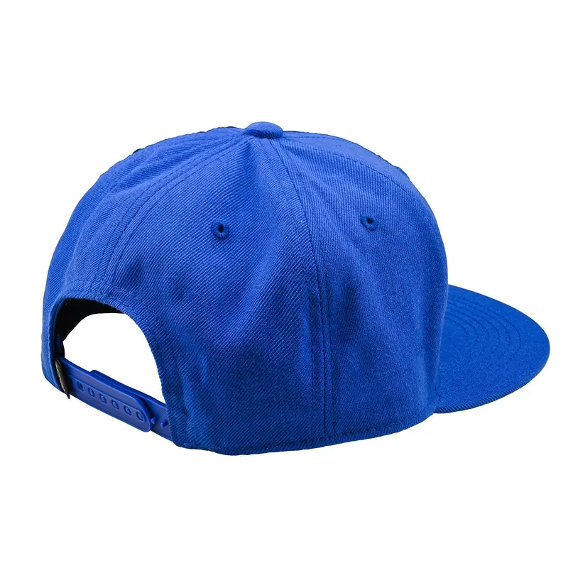 Troy Lee Designs Signature Flat Bill Snapback Hat - Blue 2