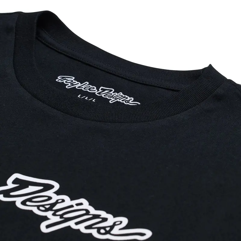 Troy Lee Designs Signature Long Sleeve Tee - Black 4