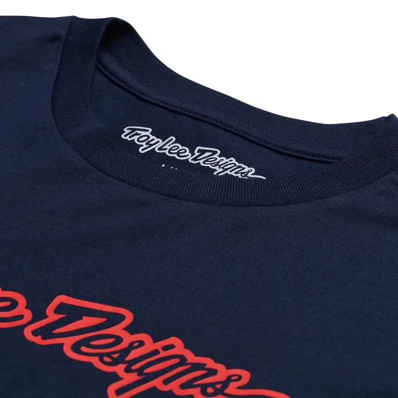 Troy Lee Designs Signature Long Sleeve Tee - Navy 4
