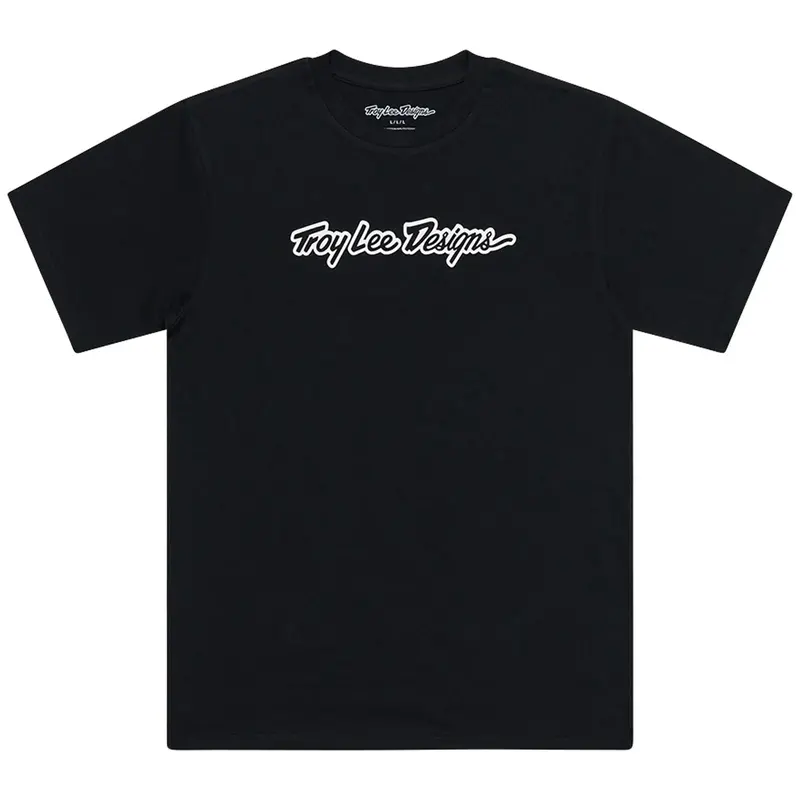 Troy Lee Designs Signature Short Sleeve Tee - Black 1