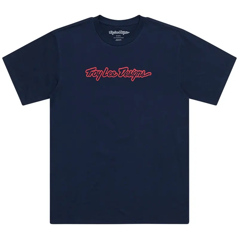 Troy Lee Designs Signature Short Sleeve Tee - Navy 1