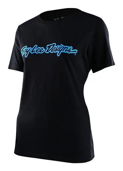Troy Lee Designs Signature Short Sleeve Tee - Womens - Black 1