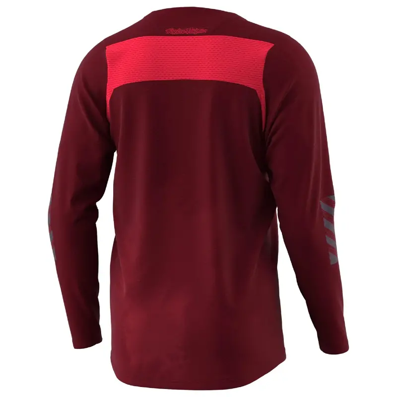 Troy Lee Designs Skyline Air Long Sleeve Mtb Jersey - Fades - Wine - 2022 2
