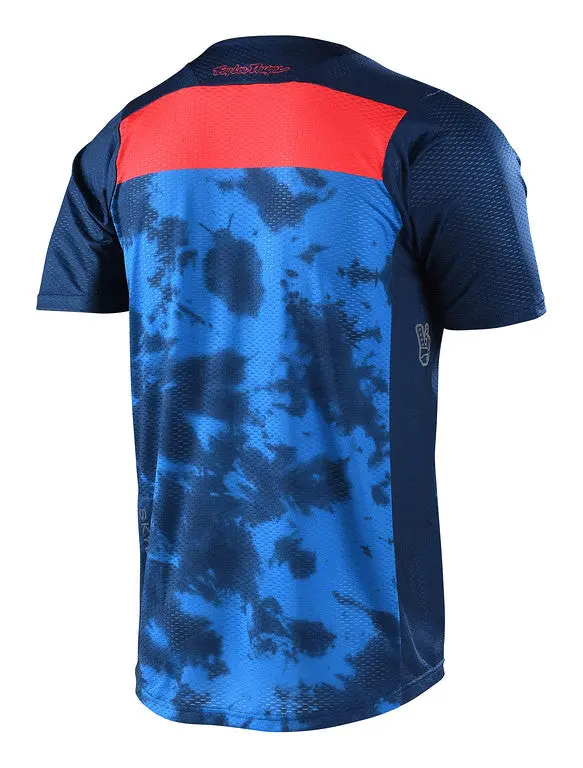 Troy Lee Designs Skyline Air Short Sleeve Mtb Jersey - Breaks - Dark Slate Blue - 2022 2