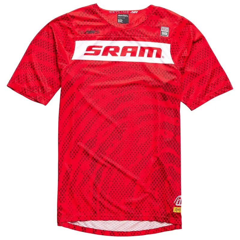 Troy Lee Designs Skyline Air Short Sleeve Mtb Jersey - Sram Roots - Fiery Red 1