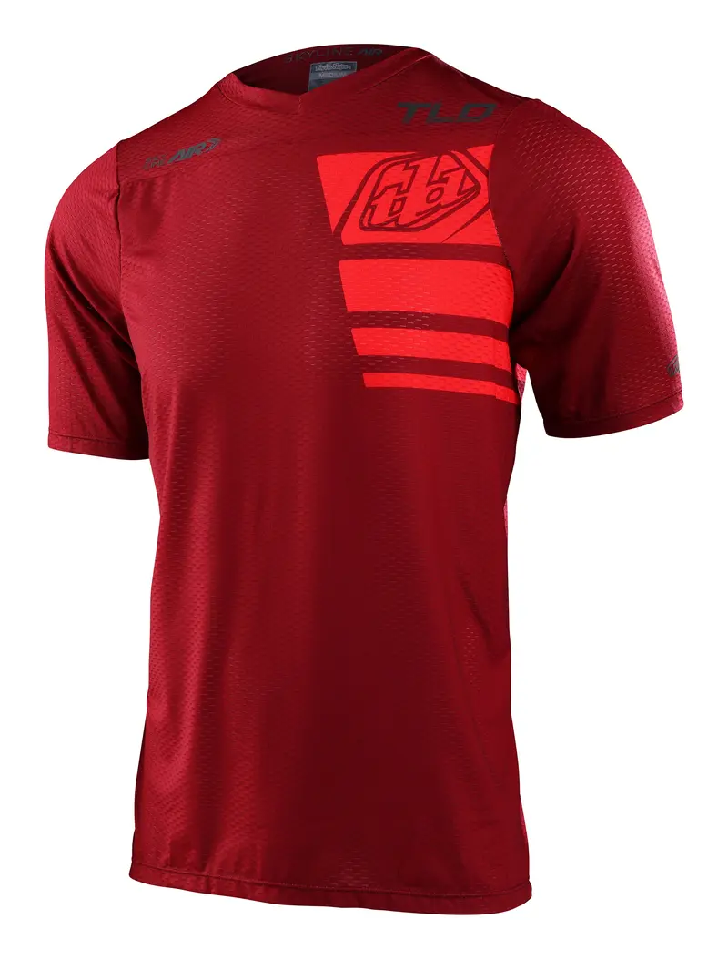 Troy Lee Designs Skyline Air Short Sleeve Mtb Jersey - Stacks - Syrah 1
