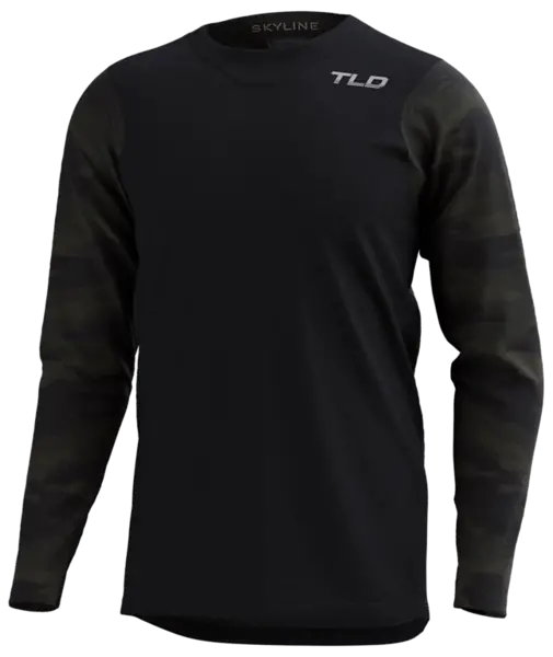 Troy Lee Designs Skyline Chill Long Sleeve Mtb Jersey - Hideout Black - 2023 1