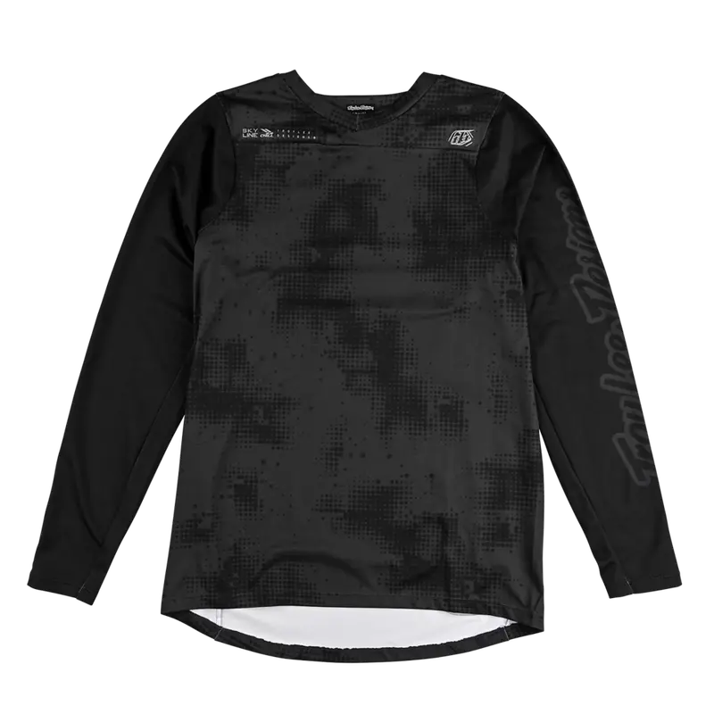 Troy Lee Designs Skyline Chill Long Sleeve Mtb Jersey - Scattered - Carbon 1