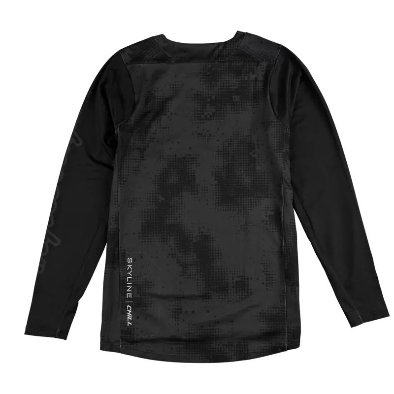 Troy Lee Designs Skyline Chill Long Sleeve Mtb Jersey - Scattered - Carbon 2