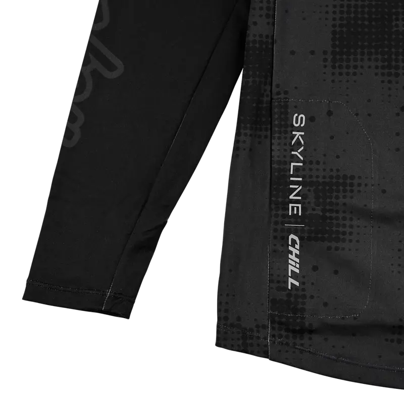 Troy Lee Designs Skyline Chill Long Sleeve Mtb Jersey - Scattered - Carbon 5