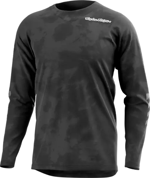 Troy Lee Designs Skyline Chill Long Sleeve Mtb Jersey - Tie Dye Charcoal 1