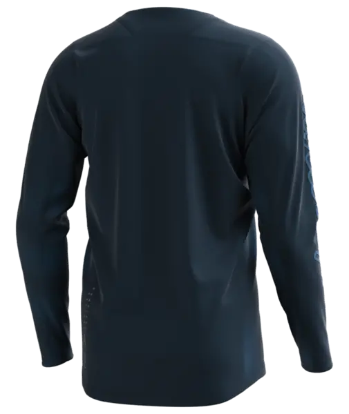 Troy Lee Designs Skyline Chill Long Sleeve Mtb Jersey - Waves - Dark Slate-Blue - 2023 2