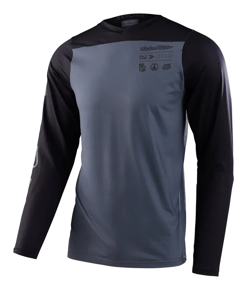 Troy Lee Designs Skyline Long Sleeve Mtb Jersey - Charcoal - 2023 1