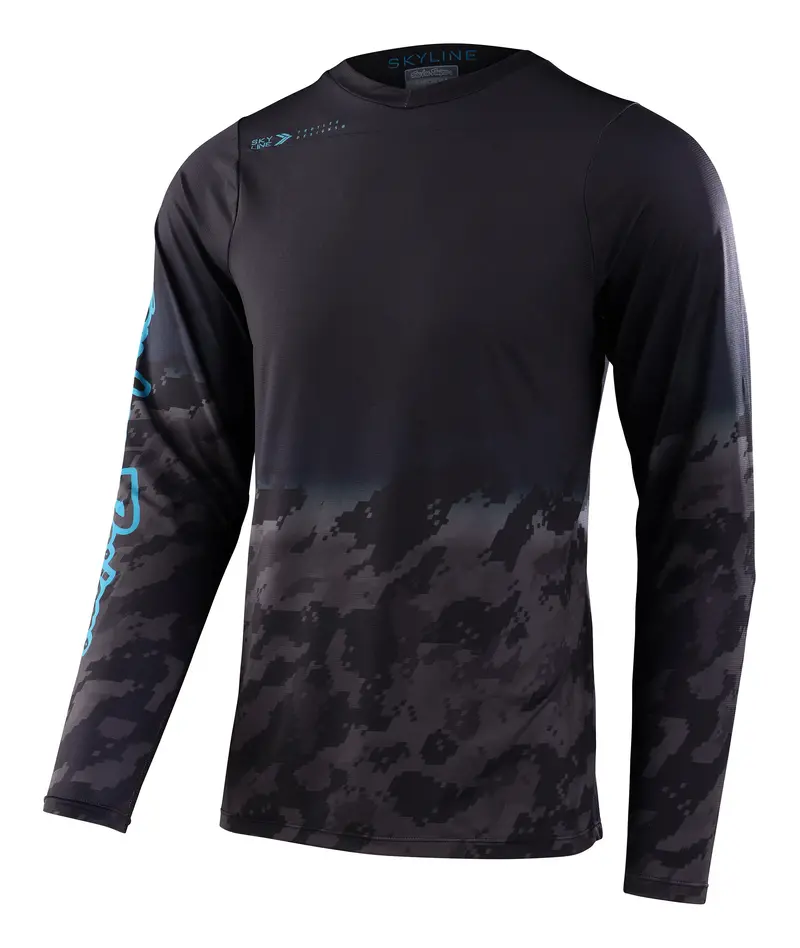 Troy Lee Designs Skyline Long Sleeve Mtb Jersey - Fader - Digi Black - 2023 1