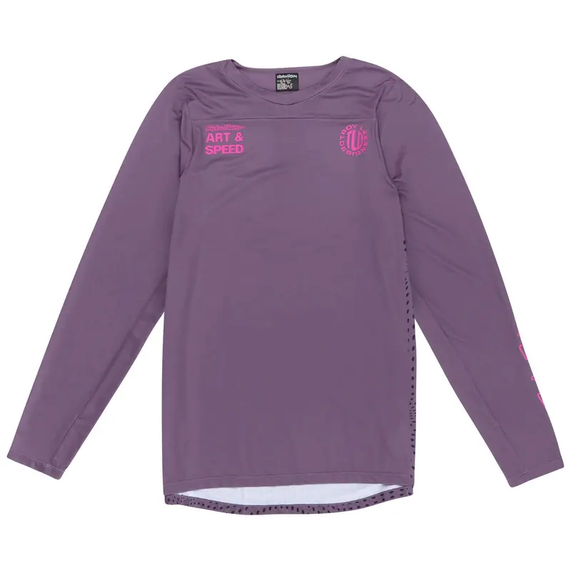 Troy Lee Designs Skyline Long Sleeve Mtb Jersey - Radioscape - Deep Purple 1