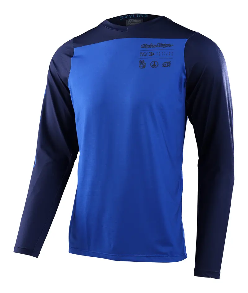 Troy Lee Designs Skyline Long Sleeve Mtb Jersey - True Blue - 2023 1