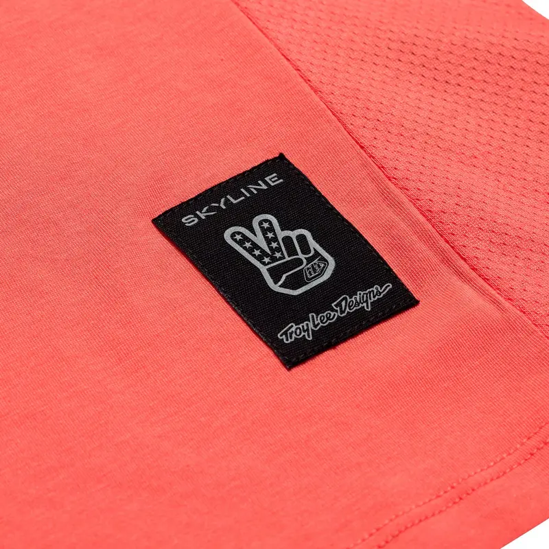 Troy Lee Designs Skyline Long Sleeve Ride Tee - P&W - Melon 4