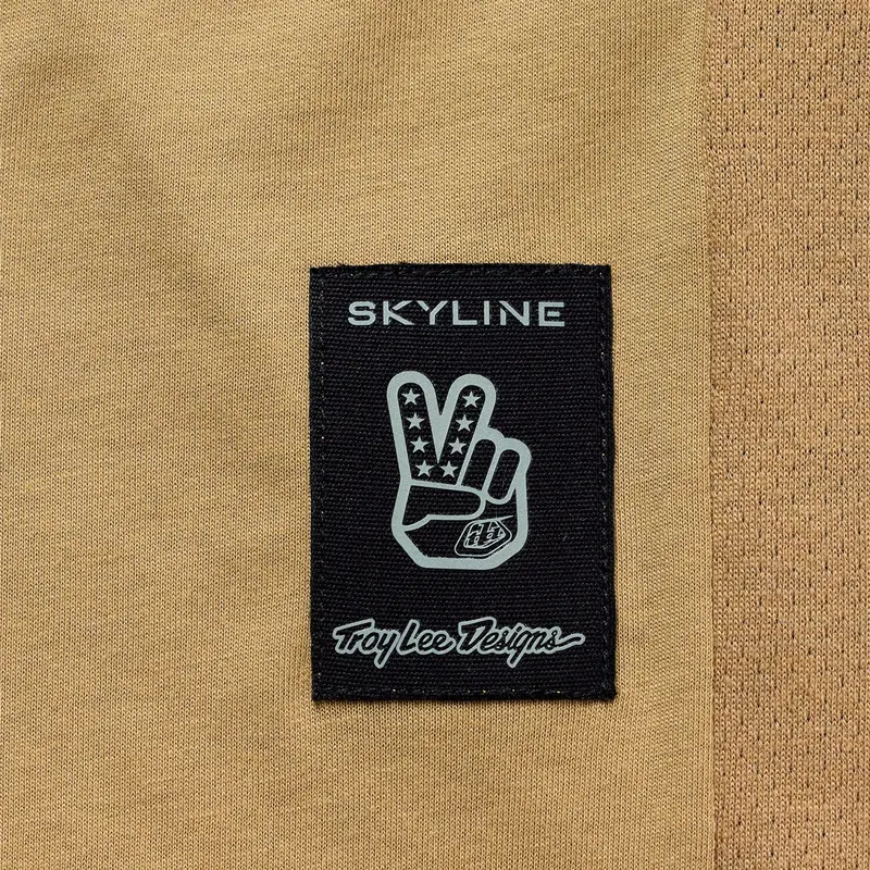 Troy Lee Designs Skyline Long Sleeve Ride Tee - Scrubbed - Timber 4