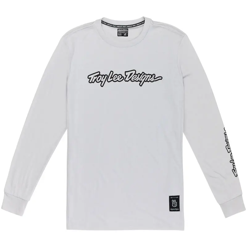 Troy Lee Designs Skyline Long Sleeve Ride Tee - Signature - Mist 1