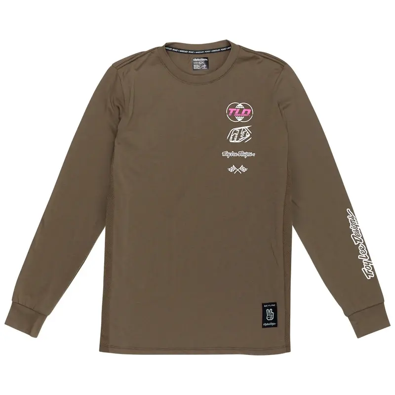 Troy Lee Designs Skyline Long Sleeve Ride Tee - Worldwide - Caper 1