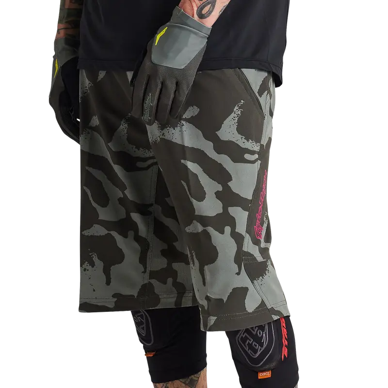 Troy Lee Designs Skyline Mtb Short With Liner - Shadow Camo - Olive 7
