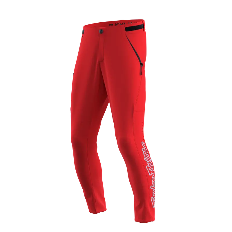 Troy Lee Designs Skyline Pant - Signature - Youth - Fiery Red - 2023 1