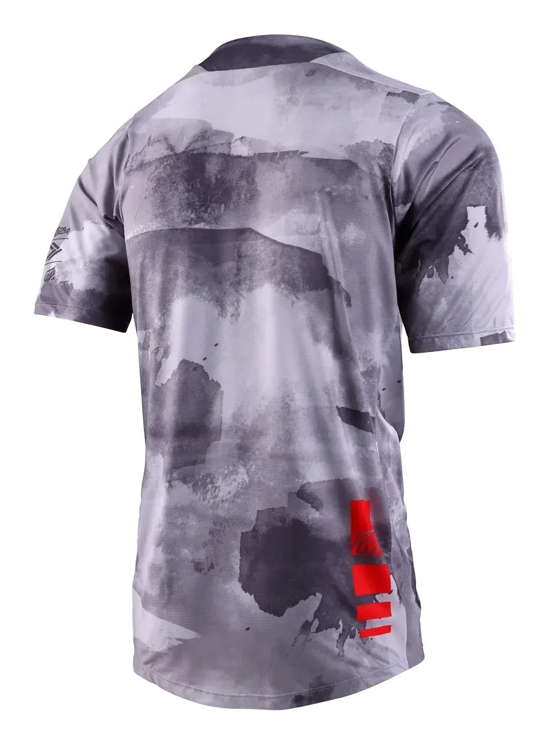 Troy Lee Designs Skyline Short Sleeve Mtb Jersey - Blocks - Cement - 2023 2