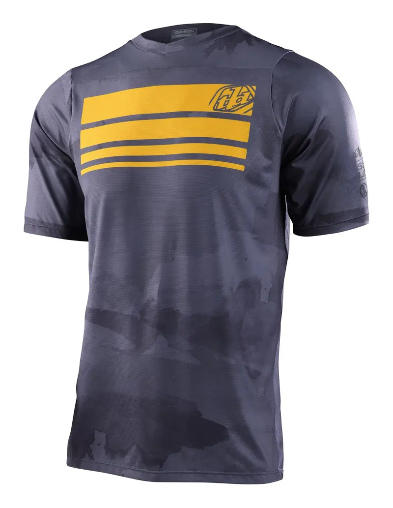 Troy Lee Designs Skyline Short Sleeve Mtb Jersey - Blocks - Charcoal - 2023 1