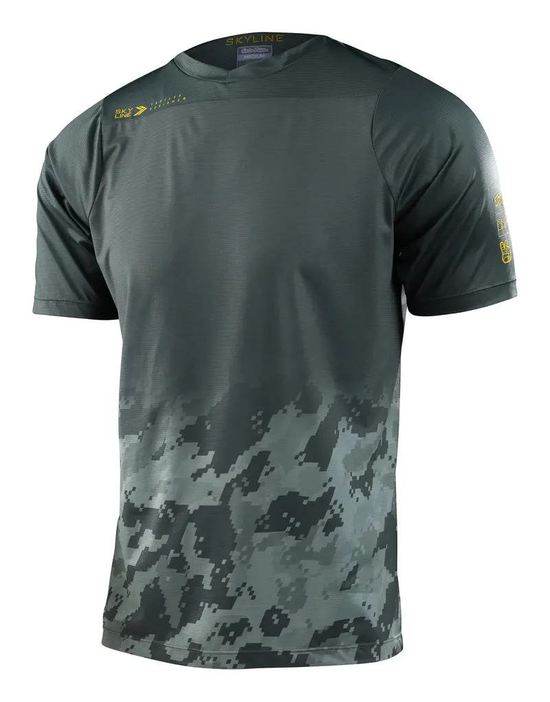 Troy Lee Designs Skyline Short Sleeve Mtb Jersey - Fader - Digi Green - 2023 1