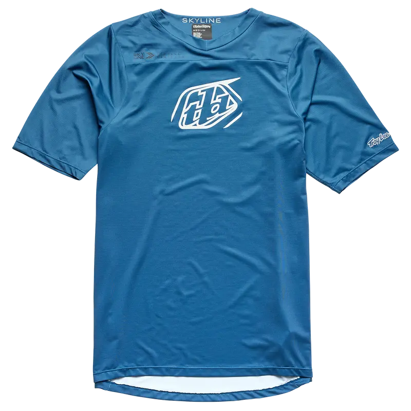 Troy Lee Designs Skyline Short Sleeve Mtb Jersey - Iconic - Indigo 1