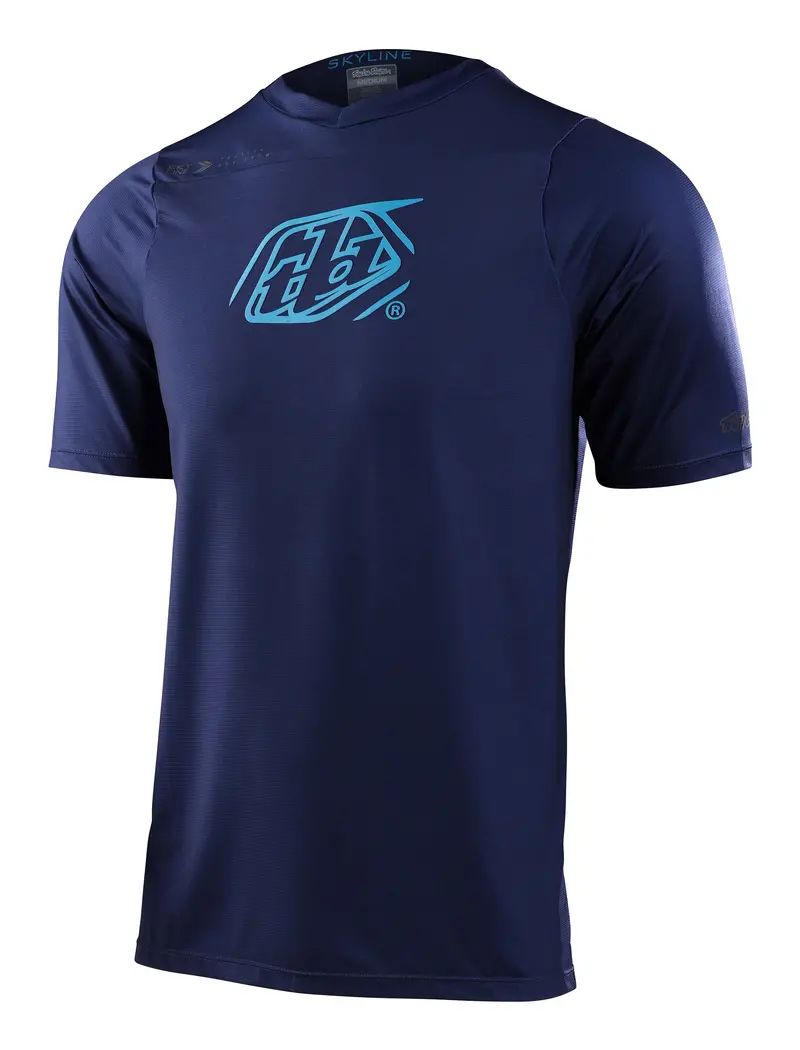 Troy Lee Designs Skyline Short Sleeve Mtb Jersey - Iconic - Navy - 2023 1
