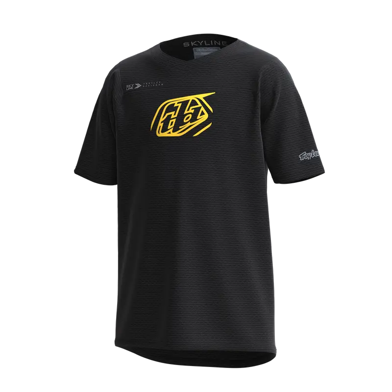 Troy Lee Designs Skyline Short Sleeve Mtb Jersey - Iconic - Youth - Black - 2023 1