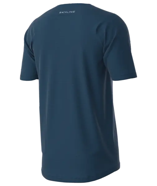 Troy Lee Designs Skyline Short Sleeve Mtb Jersey - Jet Fuel - Slate Blue 2