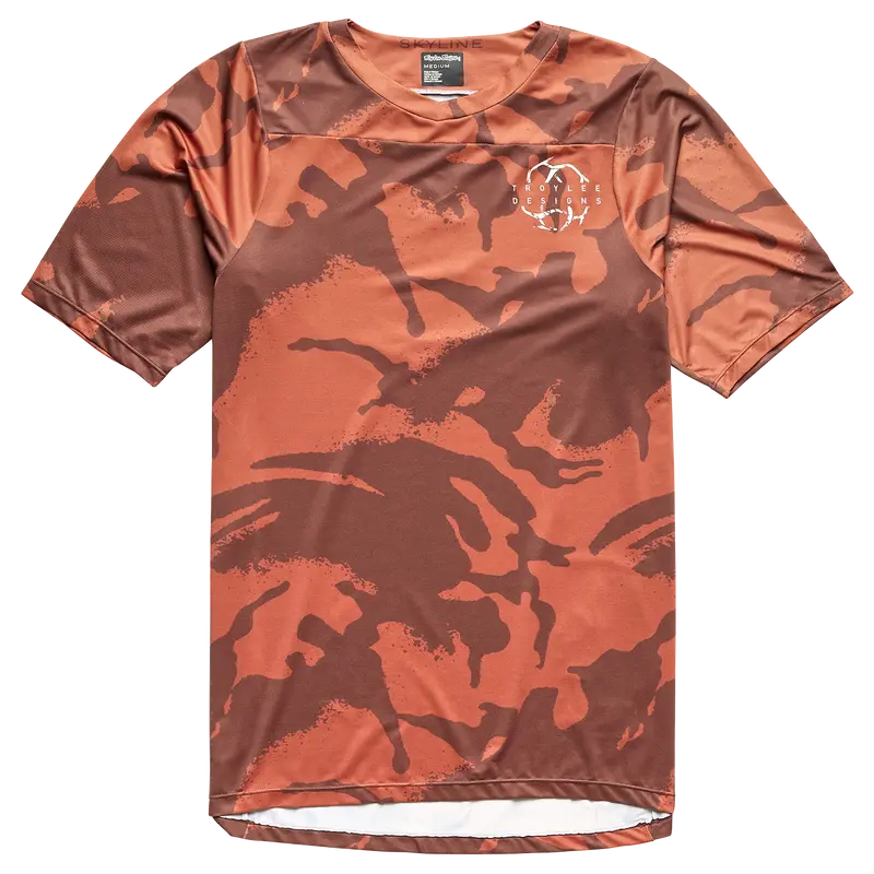 Troy Lee Designs Skyline Short Sleeve Mtb Jersey - Shadow Camo - Brick 1