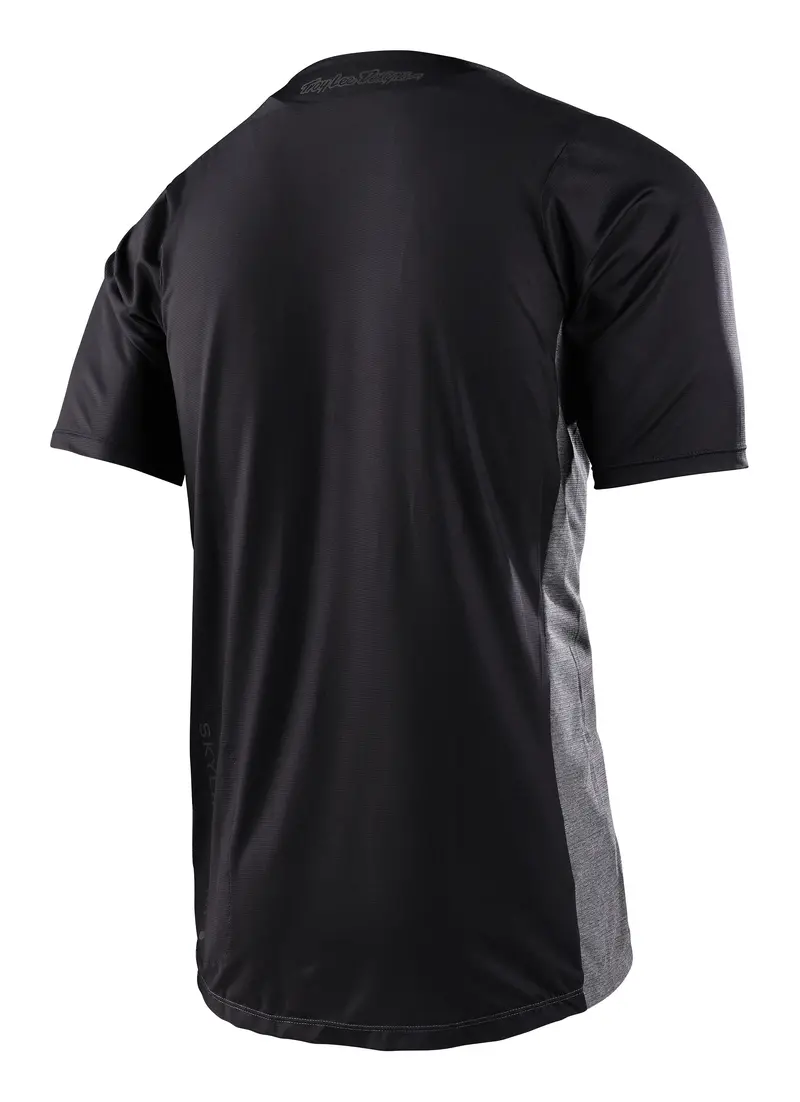 Troy Lee Designs Skyline Short Sleeve Mtb Jersey - Signature - Heather Gray-Black 2