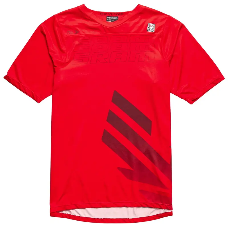 Troy Lee Designs Skyline Short Sleeve Mtb Jersey - Sram Eagle One - Fiery Red 1
