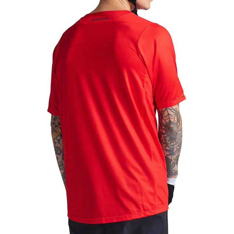 Troy Lee Designs Skyline Short Sleeve Mtb Jersey - Sram Eagle One - Fiery Red 5