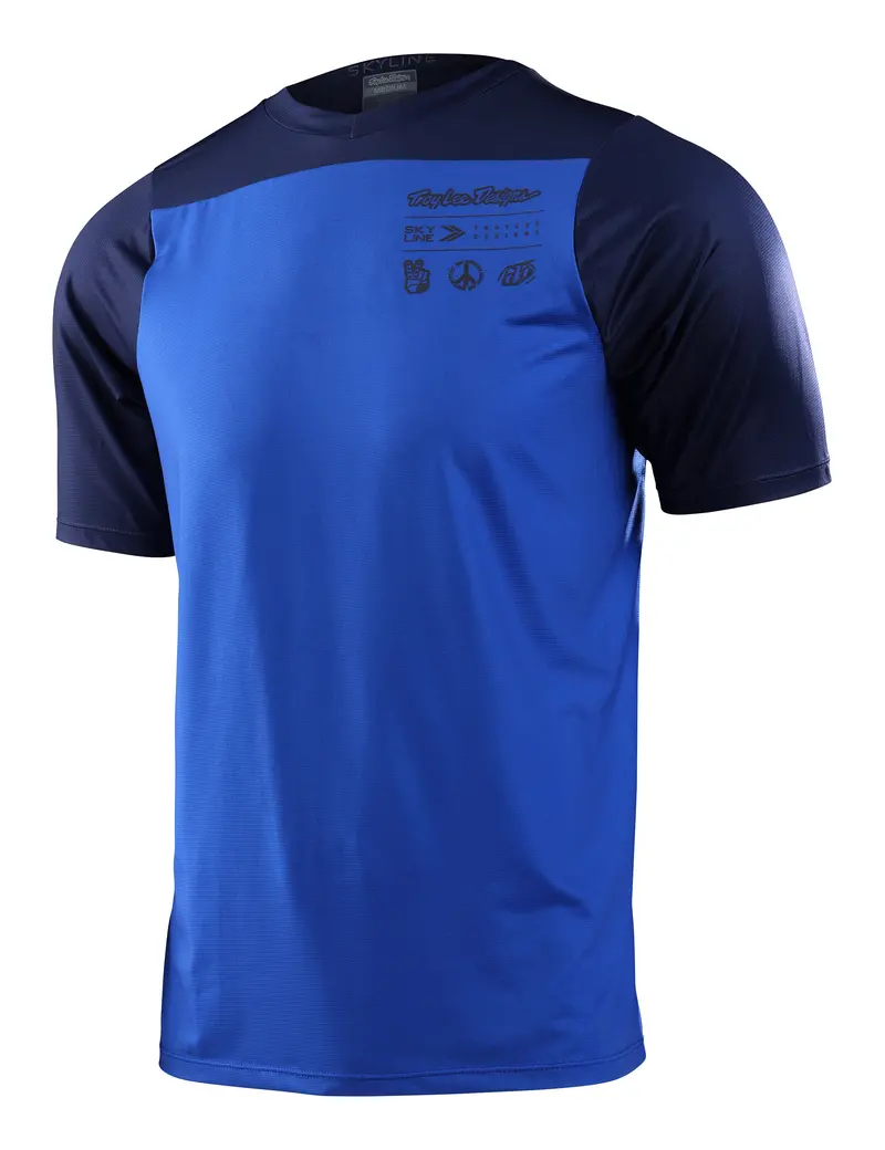 Troy Lee Designs Skyline Short Sleeve Mtb Jersey - True Blue - 2023 1