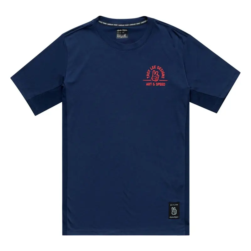 Troy Lee Designs Skyline Short Sleeve Ride Tee - Locals - Midnight 1