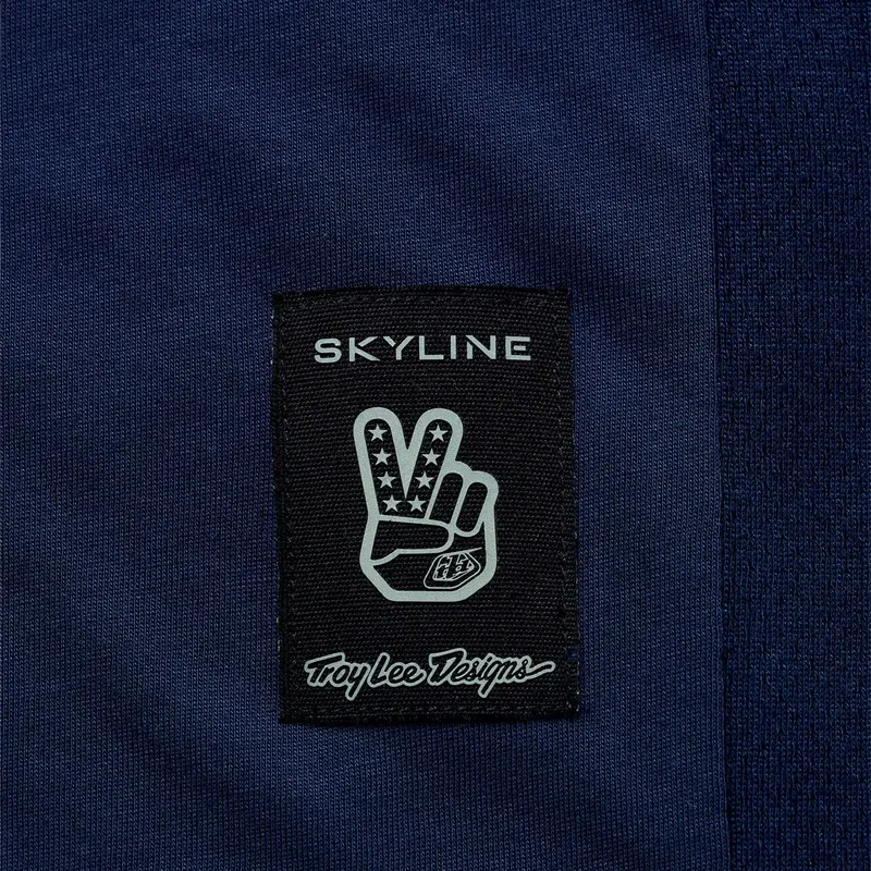 Troy Lee Designs Skyline Short Sleeve Ride Tee - Locals - Midnight 4