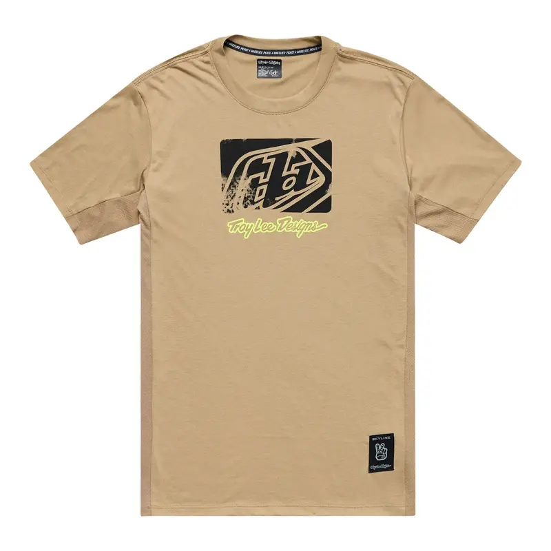 Troy Lee Designs Skyline Short Sleeve Ride Tee - Scrubbed - Timber 1
