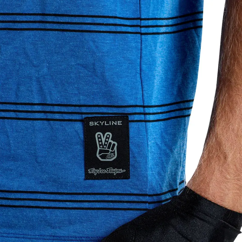 Troy Lee Designs Skyline Short Sleeve Ride Tee - Washed Out - Cobalt 4