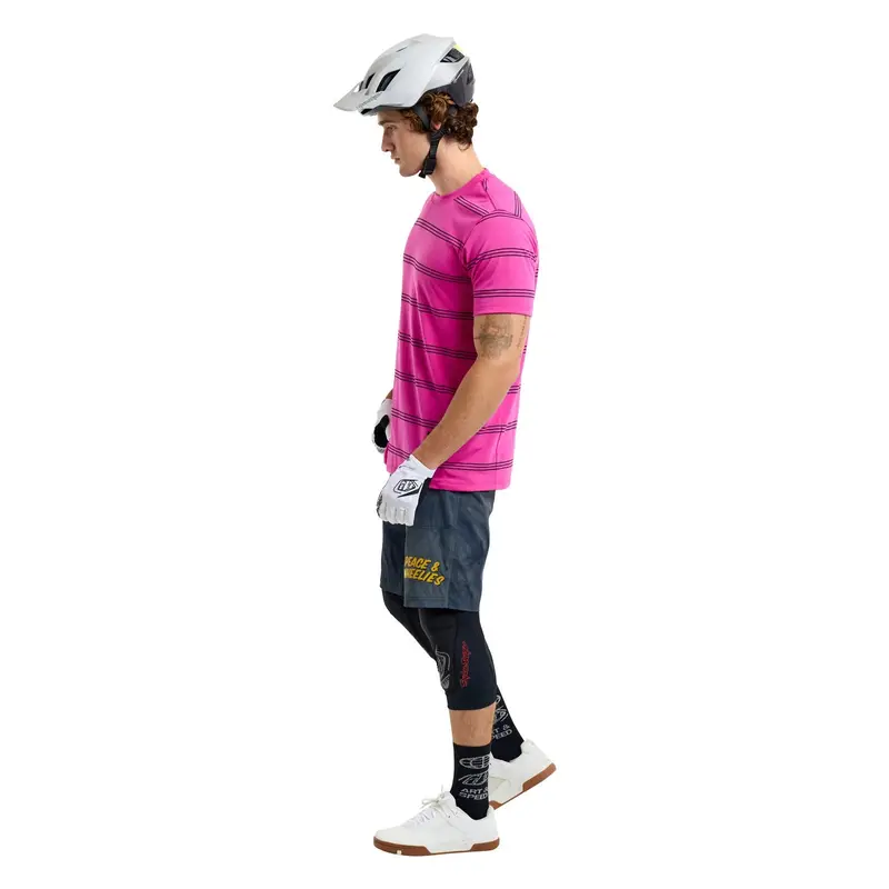 Troy Lee Designs Skyline Short Sleeve Ride Tee - Washed Out - Party Pink 3