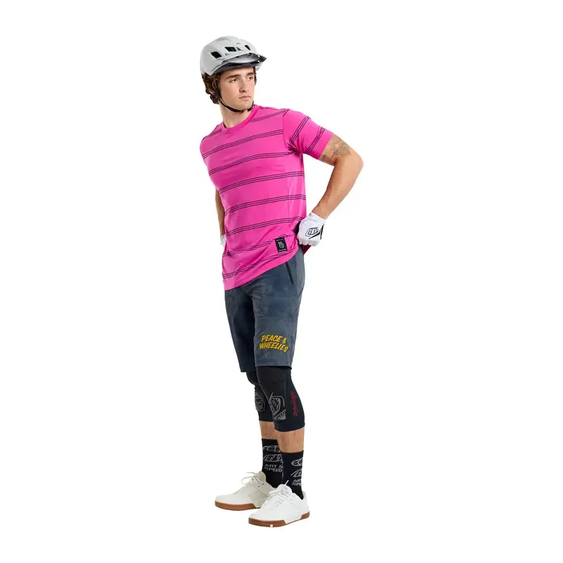 Troy Lee Designs Skyline Short Sleeve Ride Tee - Washed Out - Party Pink 5