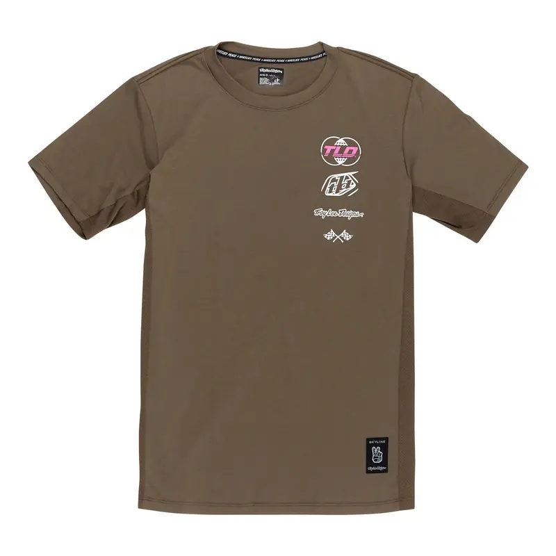Troy Lee Designs Skyline Short Sleeve Ride Tee - Worldwide - Caper 1
