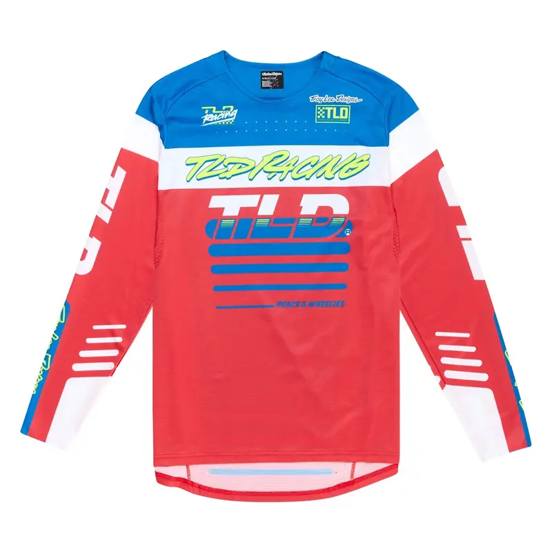 Troy Lee Designs Sprint Long Sleeve Mtb Jersey - Fifty-50 - Fiery Red 1