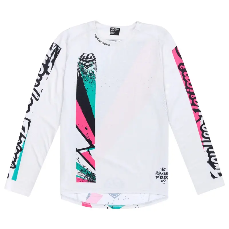 Troy Lee Designs Sprint Long Sleeve Mtb Jersey - Full Pull - Chalk 1